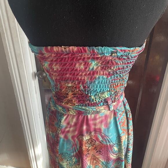 Apple Bottoms Sleeveless Tube Fit N Flare Dress Y2K MEDIUM Flaws - Picture 7 of 11